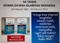 54 TAHUN DEWAN DA’WAH ISLAMIYAH INDONESIA