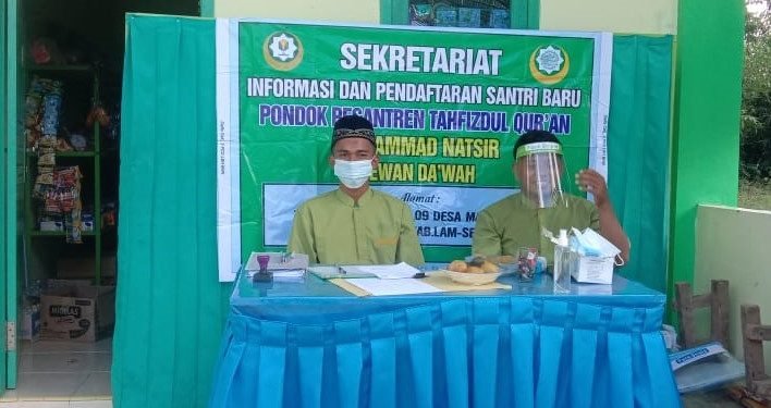 Suasana Gelombang Pertama Penerimaan Santri Baru (PSB) M. Natsir Jatiagung Lampung Selatan