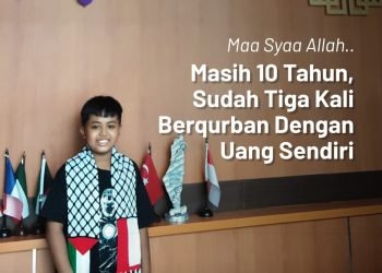 Masya Allah.. Masih 10 Tahun, Khaidir Berqurban dengan Uang Sendiri