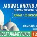 PETUGAS KHOTIB JUMAT DEWAN DAKWAH LAMPUNG (JUMAT / 01 OKTOBER 2021)
