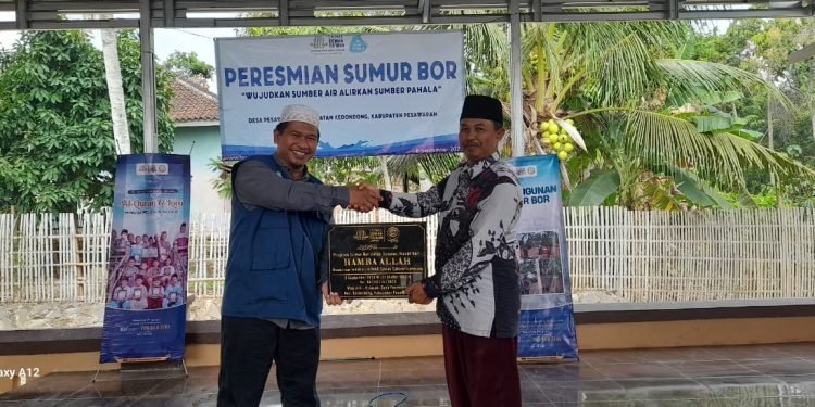 Masyarakat Desa Pesawaran Sambut Gembira Bantuan Sumur Bor Laznas Dewan Dakwah Lampung