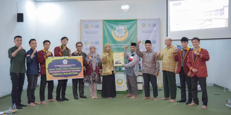 Universitas Teknokrat Indonesia Serahkan Dana Palestina 40 Juta Rupiah Ke Laznas Dewan Dakwah Lampung