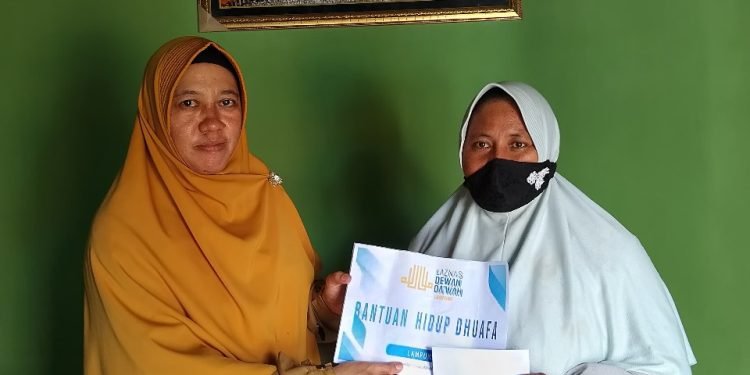 Kerjasama Laznas Dewan Dakwah Lampung dan Yayasan Rumah Bunda Mulia untuk Memberikan Bantuan kepada Aromil (Janda)