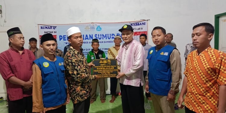 Laznas Dewan Da’wah Islamiyah Lampung Salurkan Bantuan Sumur Bor di Desa Panca Karsa Purna Jaya Tulang Bawang