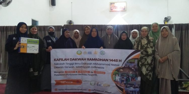 Peserta Kafilah Dakwah Ajarkan Tahsin di Masjid Al Hijrah Desa Asahan