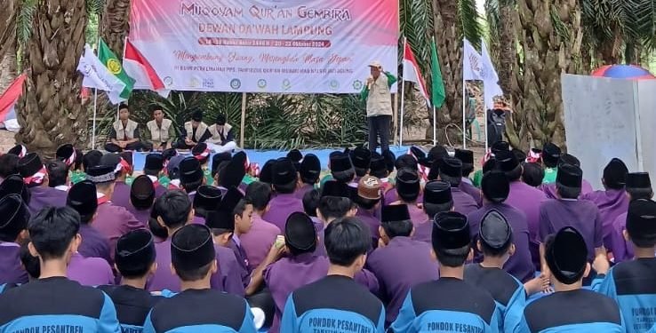 Mukhoyam Quran Peringatan Hari Santri Nasional 2024 di Pondok Pesantren Salafiyah Muhammad Natsir Dewan Da’wah Lampung