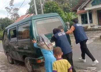 Perjuangan Kafilah Dakwah Lampung Selatan Dorong Mobil Mogok Tak Surutkan Semangat