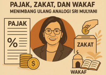 Pajak, Zakat, dan Wakaf : Menimbang Ulang Analogi Sri Mulyani