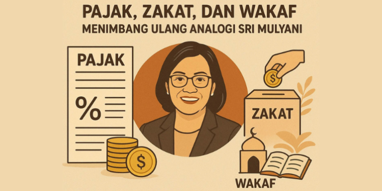 Pajak, Zakat, dan Wakaf : Menimbang Ulang Analogi Sri Mulyani