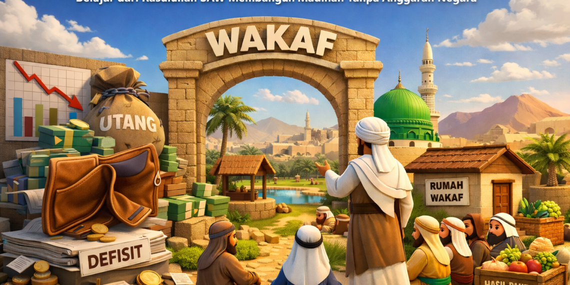 Wakaf Sebagai Jalan Keluar Krisis APBN: Belajar dari Rasulullah SAW Membangun Madinah Tanpa Anggaran Negara