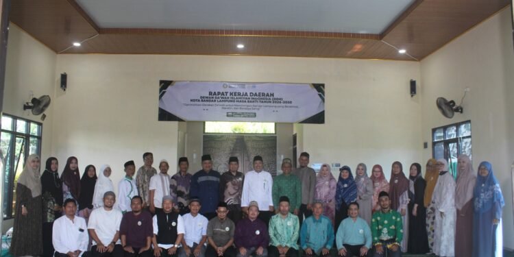 Usung Semangat Kolaborasi, Dewan Da’wah Kota Bandar Lampung Gelar Rakerda 2026-2030 di Masjid Jami’ Al Aziz BANDAR LAMPUNG