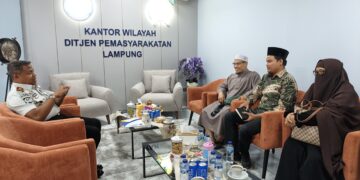 Matangkan Kerja Sama Pembinaan  Mental dan Rohani Islam untuk Pegawai dan Warga Binaan : Kanwil Ditjenpas Lampung dan Dewan Da’wah Lampung  Gelar Rapat Koordinasi Pembahasan  MoU