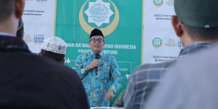 Begini Cara Ketum Dewan Dakwah Motivasi Santri PPTQ Dewan Dakwah Lampung