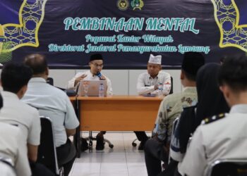Perkuat Kualitas SDM dan Profesionalisme melalui Pembinaan Aqidah Pegawai, Kanwil Ditjenpas Lampung Gandeng Dewan Da’wah Jadi Narasumber Pembinaan Mental